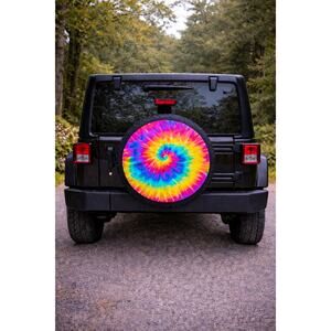 NEW 14" Rainbow Spare Tire Wheel Cover Waterproof for Jeep RV SUV Camper Trailer